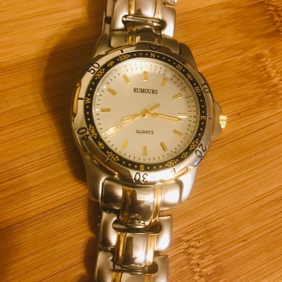 RUMOURS QUARTZ MEN'S TWO TONE WATCH 30120 - Picture 1 of 6